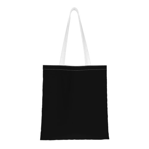 Single shoulder canvas shopping bag (double sided design)